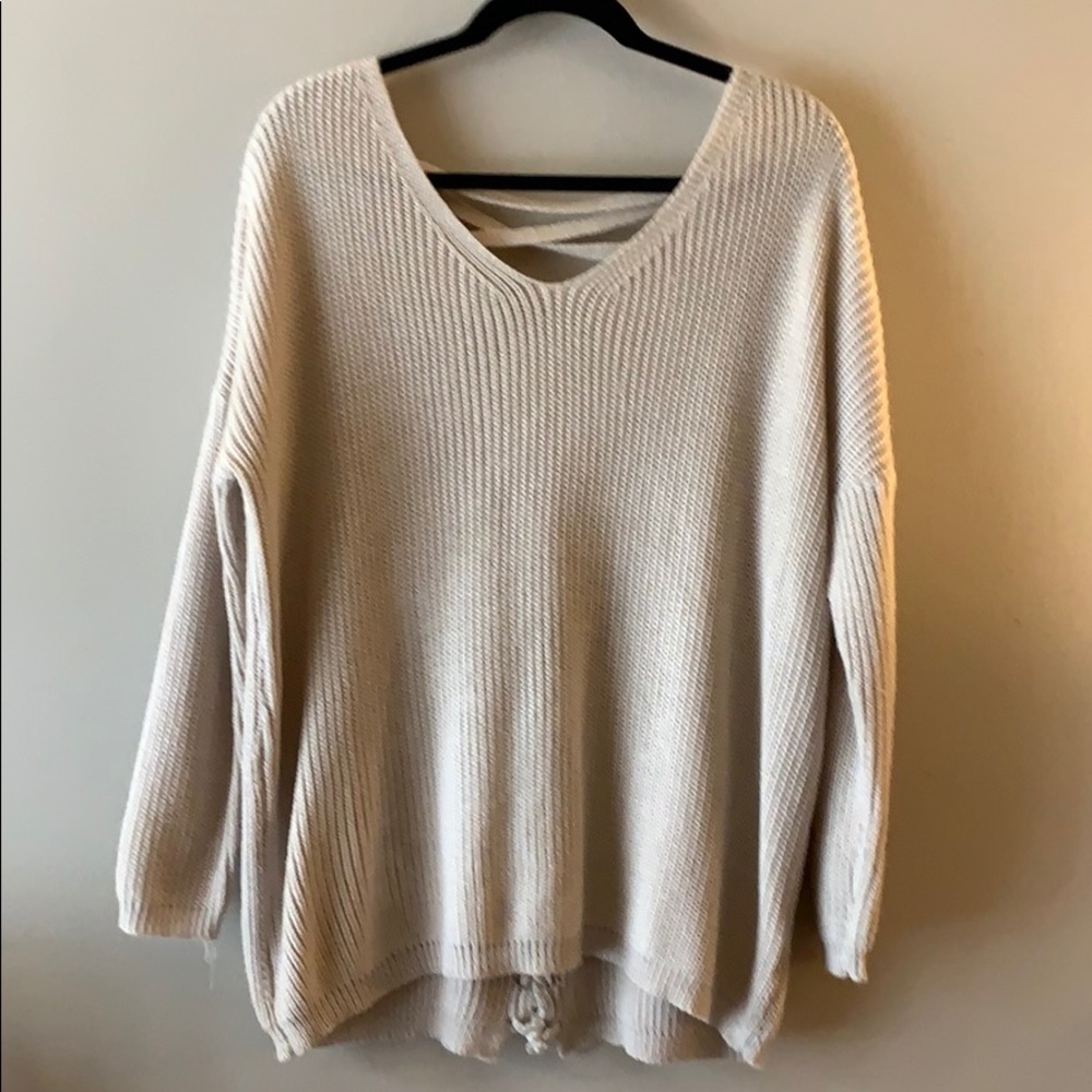 Cream cozy sweater